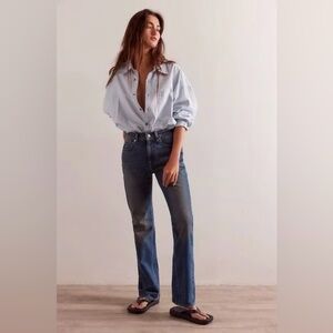 Free People Xena Slim Straight Jeans
